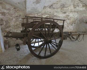 antique wood carriage for daily and working use