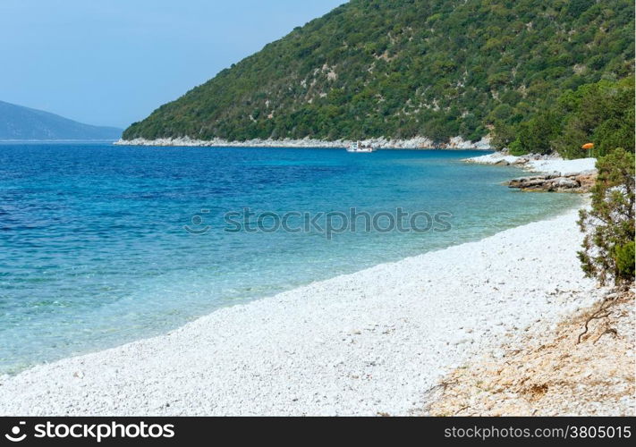 Antisamos beach. Summer view (Greece, Kefalonia).