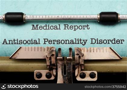 Antisocial personality disorder