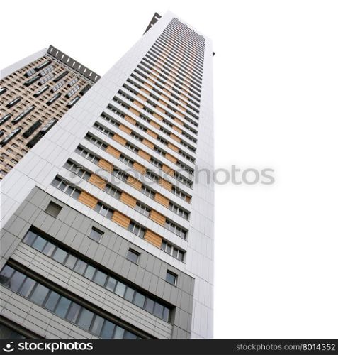 Apartment buildings isolated over white background&#xA;