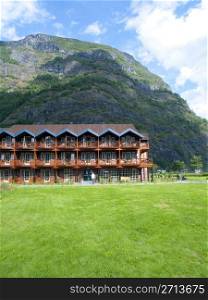 Apartments in the mountain range of Flam, Norway