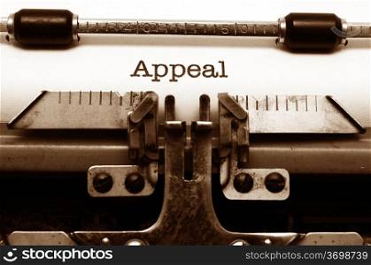 Appeal concept