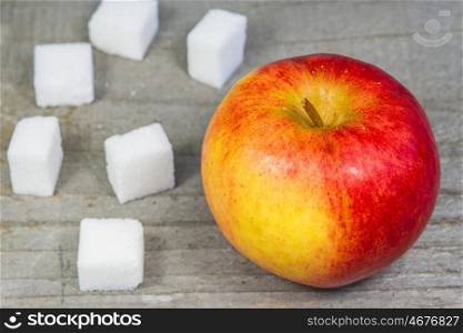 apple and lump sugar
