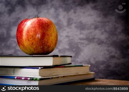 apple books still life fruit food
