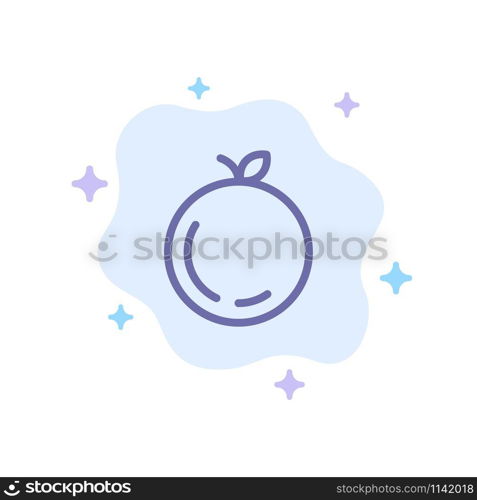 Apple, China, Chinese Blue Icon on Abstract Cloud Background