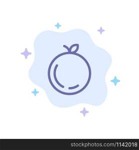 Apple, China, Chinese Blue Icon on Abstract Cloud Background