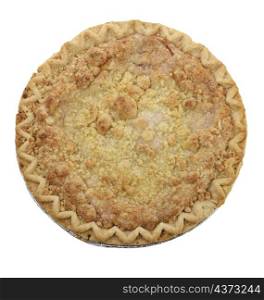 Apple Crumb Pie ,Top View