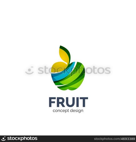 apple fruit icon. apple fruit business icon design