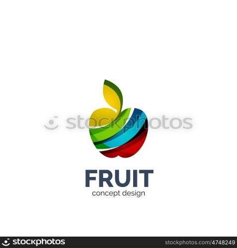 apple fruit icon. apple fruit business icon design