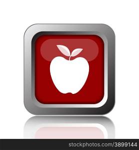 Apple icon. Internet button on white background