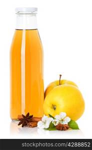 apple juice in a bottle