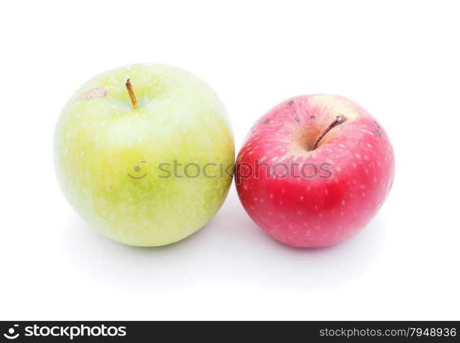 apple on a white background