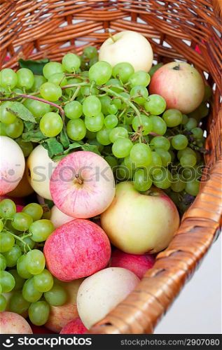 apples and grapes