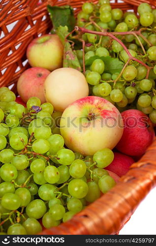 apples and grapes