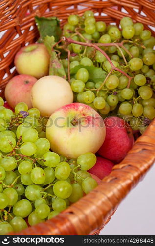 apples and grapes