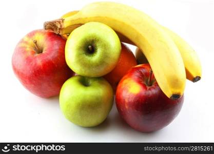 Apples, bananas and orange