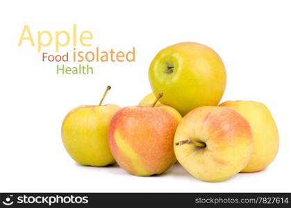 Apples isolated on white