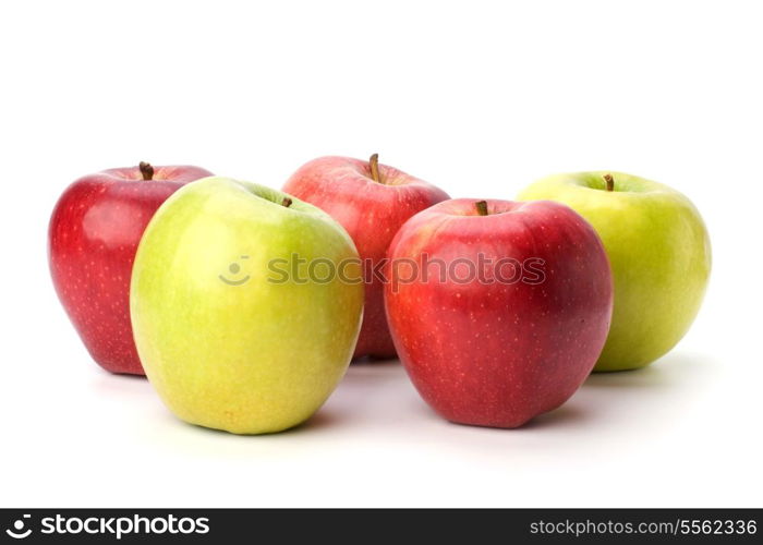 apples isolated on white background