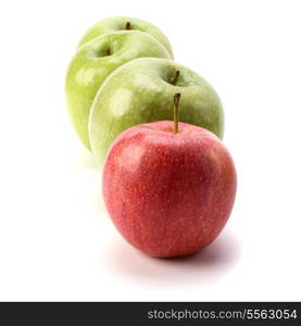 apples isolated on white background