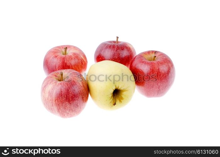 apples isolated on white, studio picture