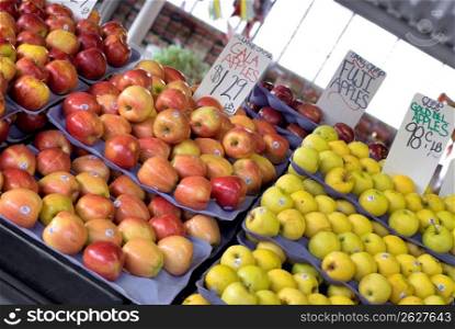 Apples kept for sale