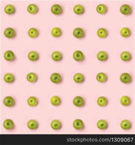 Apples pattern on pink background. Creative food concept. Flat lay composition for bloggers, magazines, web designers, social media and artists.. Apples pattern on pink background. Creative food concept. Flat la