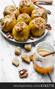 apples stuffed with honey