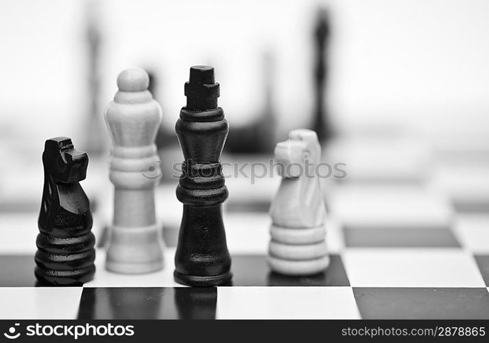 Application of chess strategy and tactics into business field concept