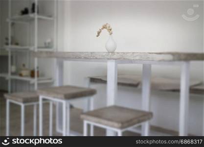 Applied furniture set of concrete panel, stock photo