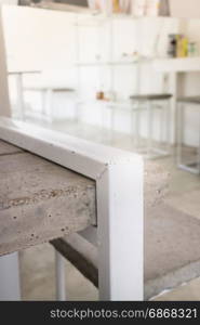 Applied furniture set of concrete panel, stock photo