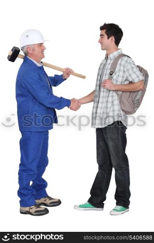 Apprentice builder with mentor