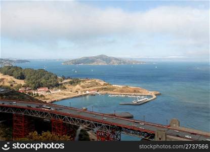 Approach to the Golden Gate Bridge, Marin Headlands, California