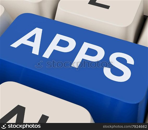 Apps Keys Showing Internet Application Or App