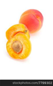 Apricot isolated on white