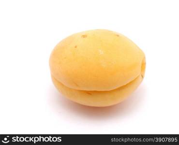 Apricot on a white background