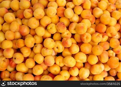 apricot pattern texture on a market display in mediterraean