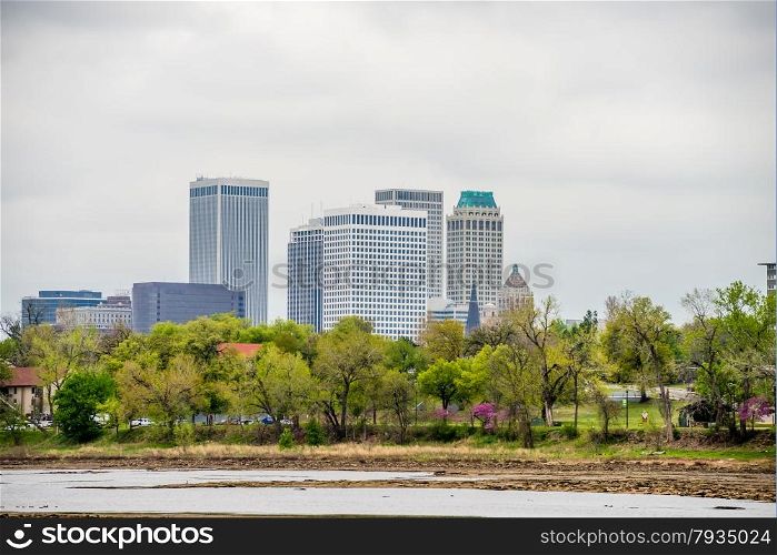April 2015 - Stormy weather over Tulsa oklahoma Skyline