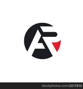 AR or AP letter icon vector concept design template