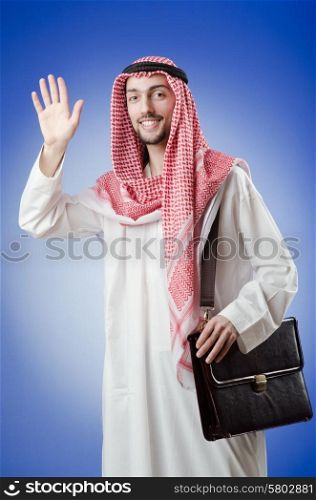 Arab businessman in studio shooting