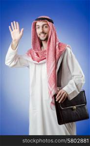 Arab businessman in studio shooting