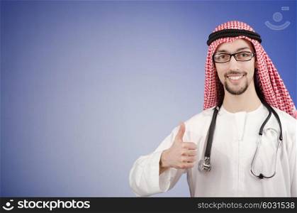 Arab doctor in studio shooting