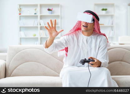 Arab man addicted to video games