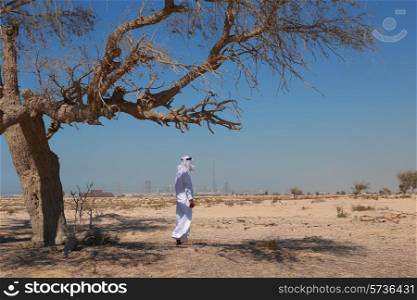 Arab man in desert