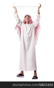 Arab man isolated on the white