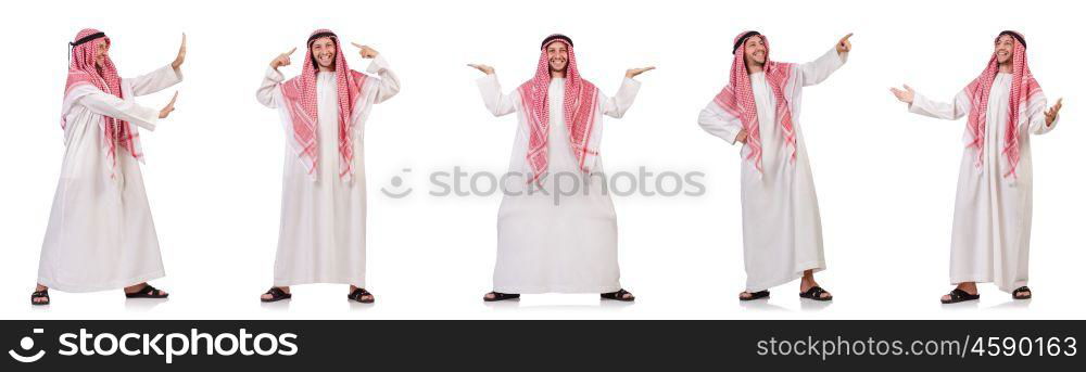 Arab man isolated on white background