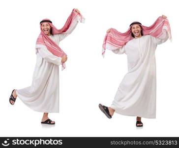 Arab man isolated on white background