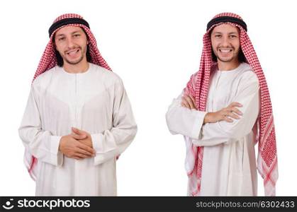 Arab man isolated on white background