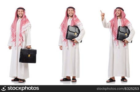 Arab man isolated on white background