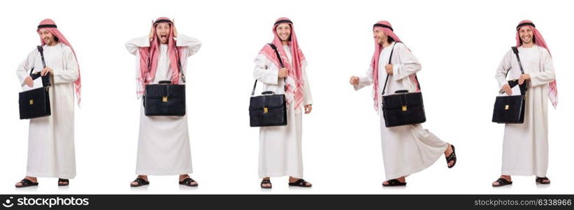 Arab man isolated on white background