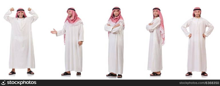 Arab man isolated on white background